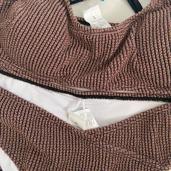 CupShe Rib Mineral Wash Scoop Neck Top & Hipster Bikini Set size small - Picture 3 of 5